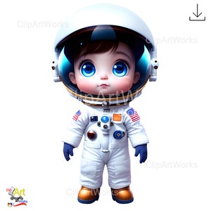 Astronaut Baby Kind Clipart PNG