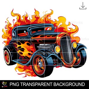 Hot Rod Muscle Car Clipart
