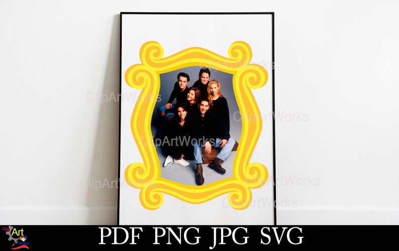 Download Clip Art Friends Door Frame Svg Clipart Cricut Cameo Cut File Art Collectibles