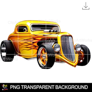 Hot Rod Muscle Car Clipart