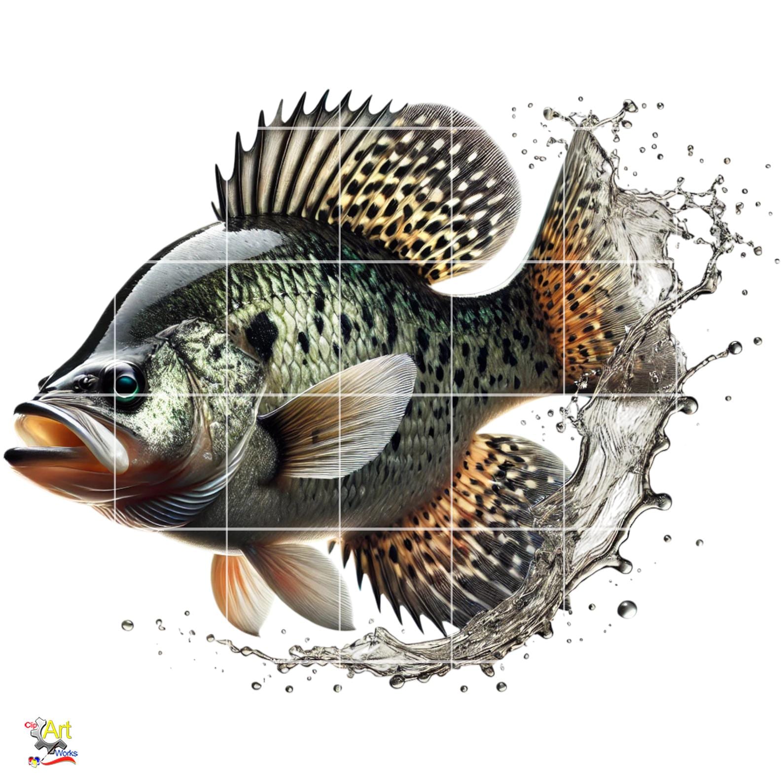 Crappie Fish Graphics Crappie Fish PNG Clipart | 10 Image Bundle - Etsy