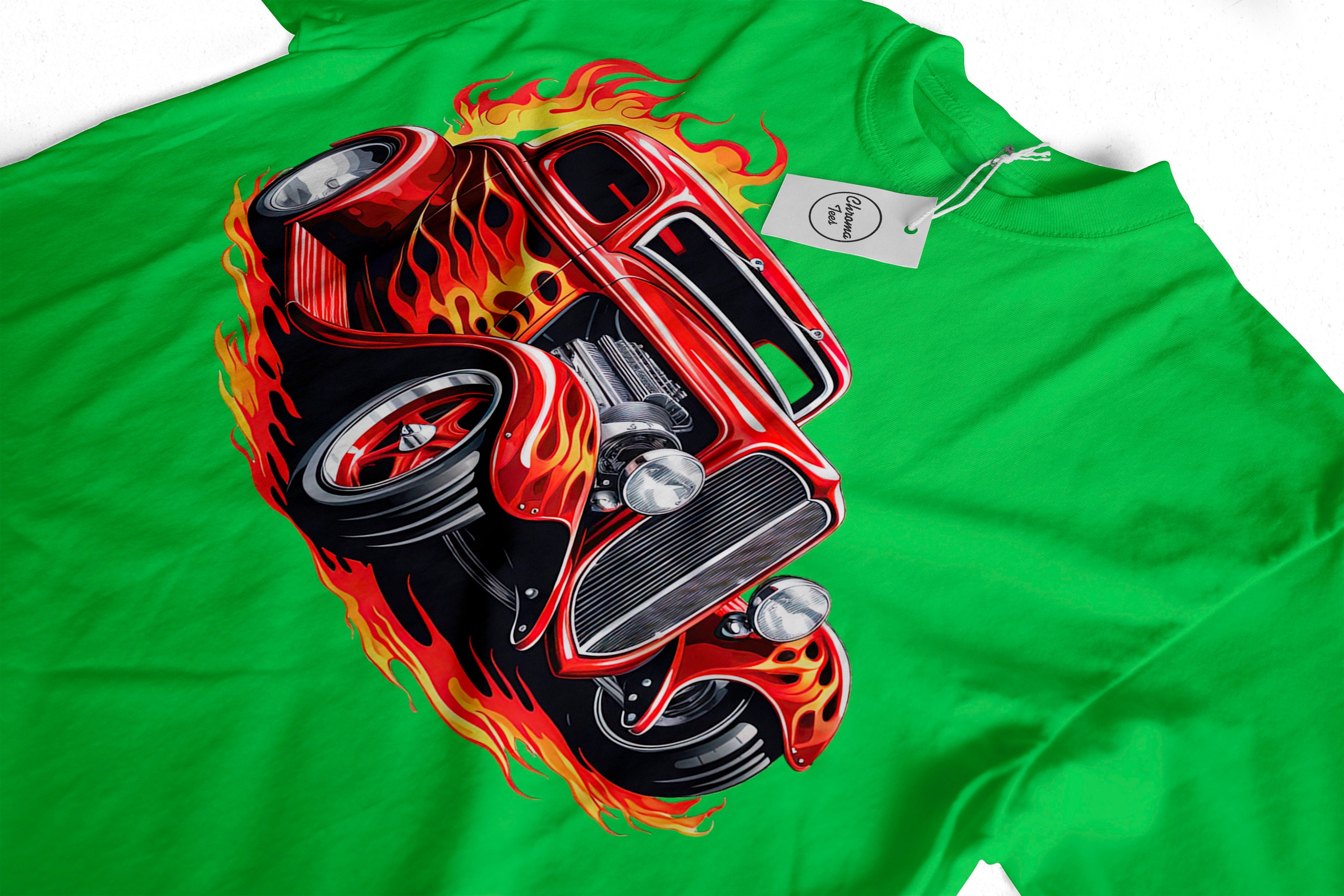 （13）HOT-ROD 車両イラスト 七分袖カットソー Amazon.com: Vanatic Hot Rod 70s Cartoon Van Street Rod T-Shirt
