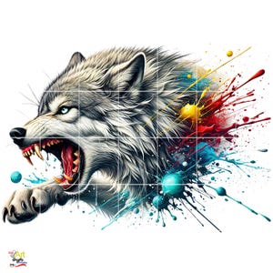 Wolf Clipart for Sublimation