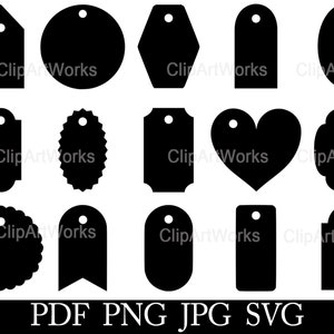 Preis Geschenkanhänger SVG Etiketten