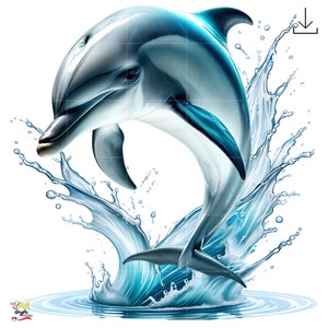 Delfin Clipart für Sublimation