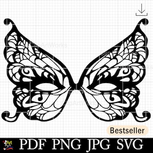 Maskerade Gesichtsmaske Silhouette SVG Clipart