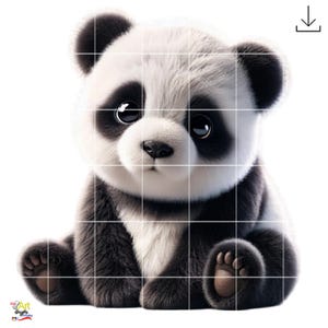 Panda Clipart PNG for Sublimation