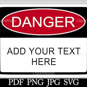 Clipart signe de danger