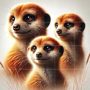 Ensemble de cliparts JPG suricates