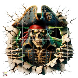 Skeleton Pirate Clipart | 10 High Quality Designs