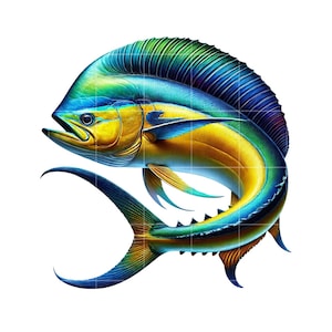 Mahi Mahi Fish PNG Clipart | 10 Image Bundle