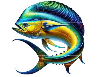 Mahi Mahi Fish PNG Clipart | 10 Image Bundle