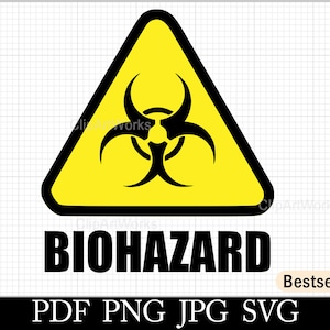 Biohazard Symbol SVG Clipart for Cricut Silhouette
