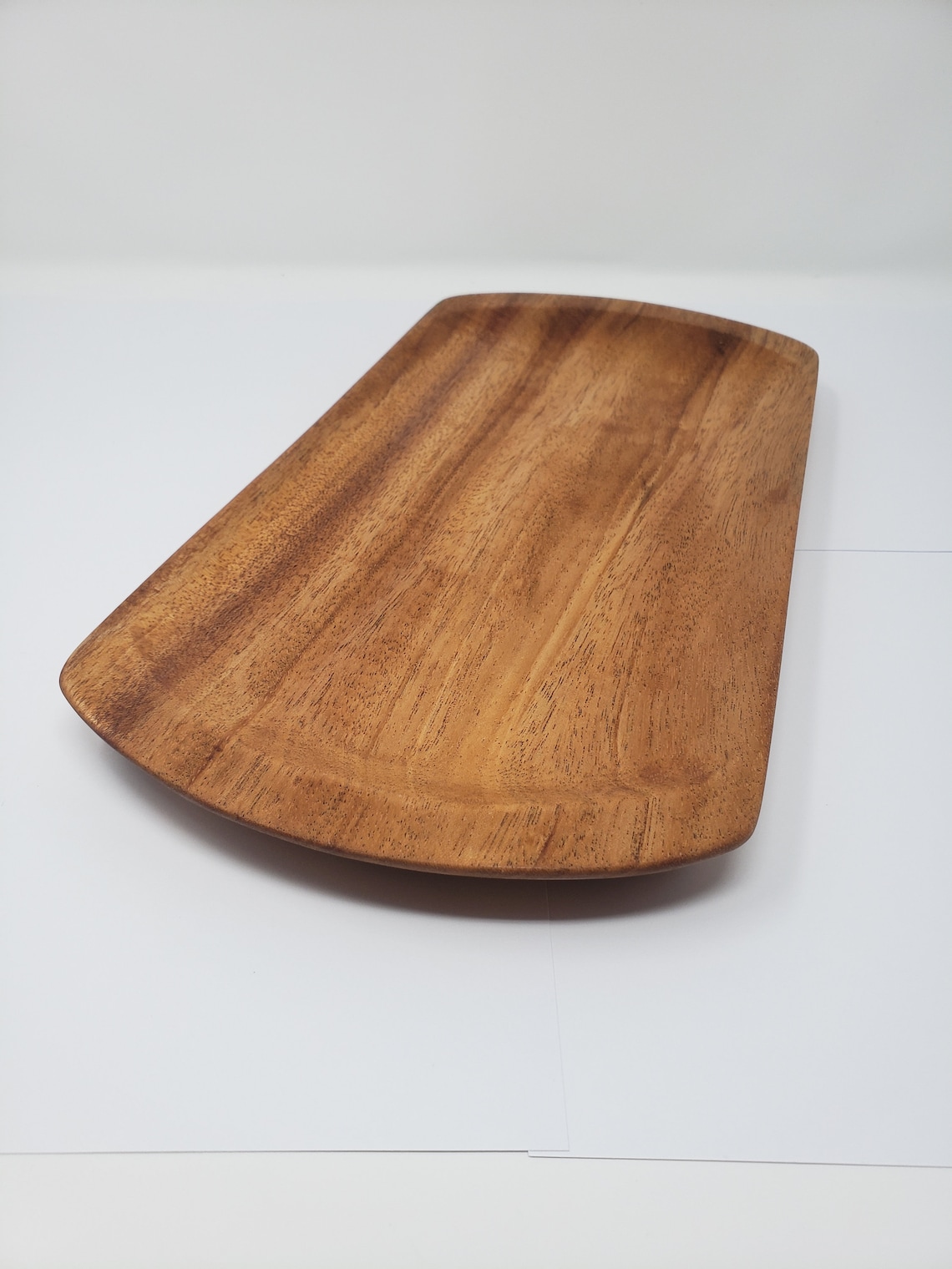 Handmade wood tray African Mahogany Etsy