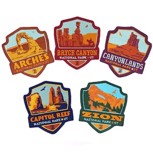 Embroidered Iron-On National Park Patches