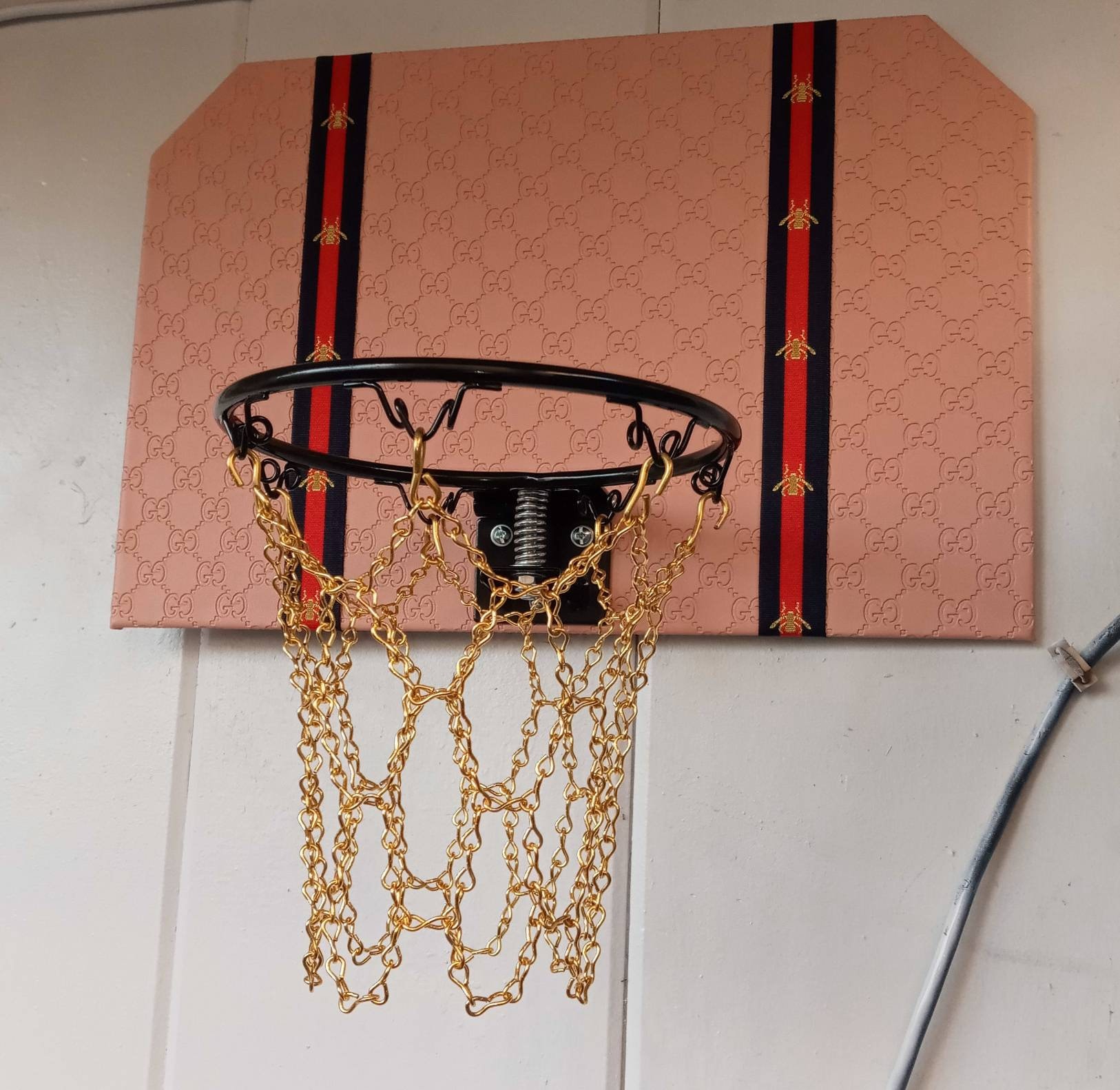 Basketball mini hoop designer hoops wall art | Etsy