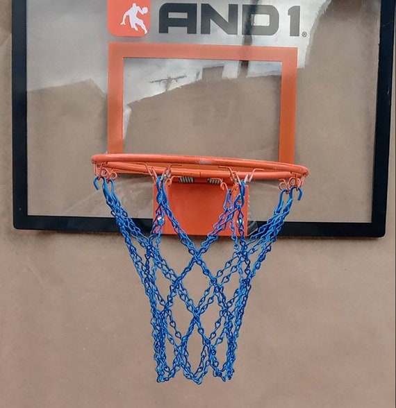 Basketball Chain Net 8 Loop Blue Mini Fits 69 Etsy