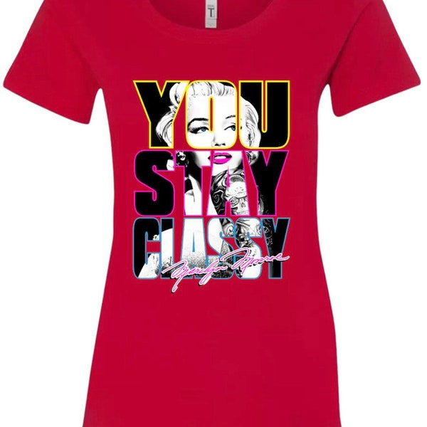 Embrace your inner bombshell with our Marilyn Monroe T-shirt