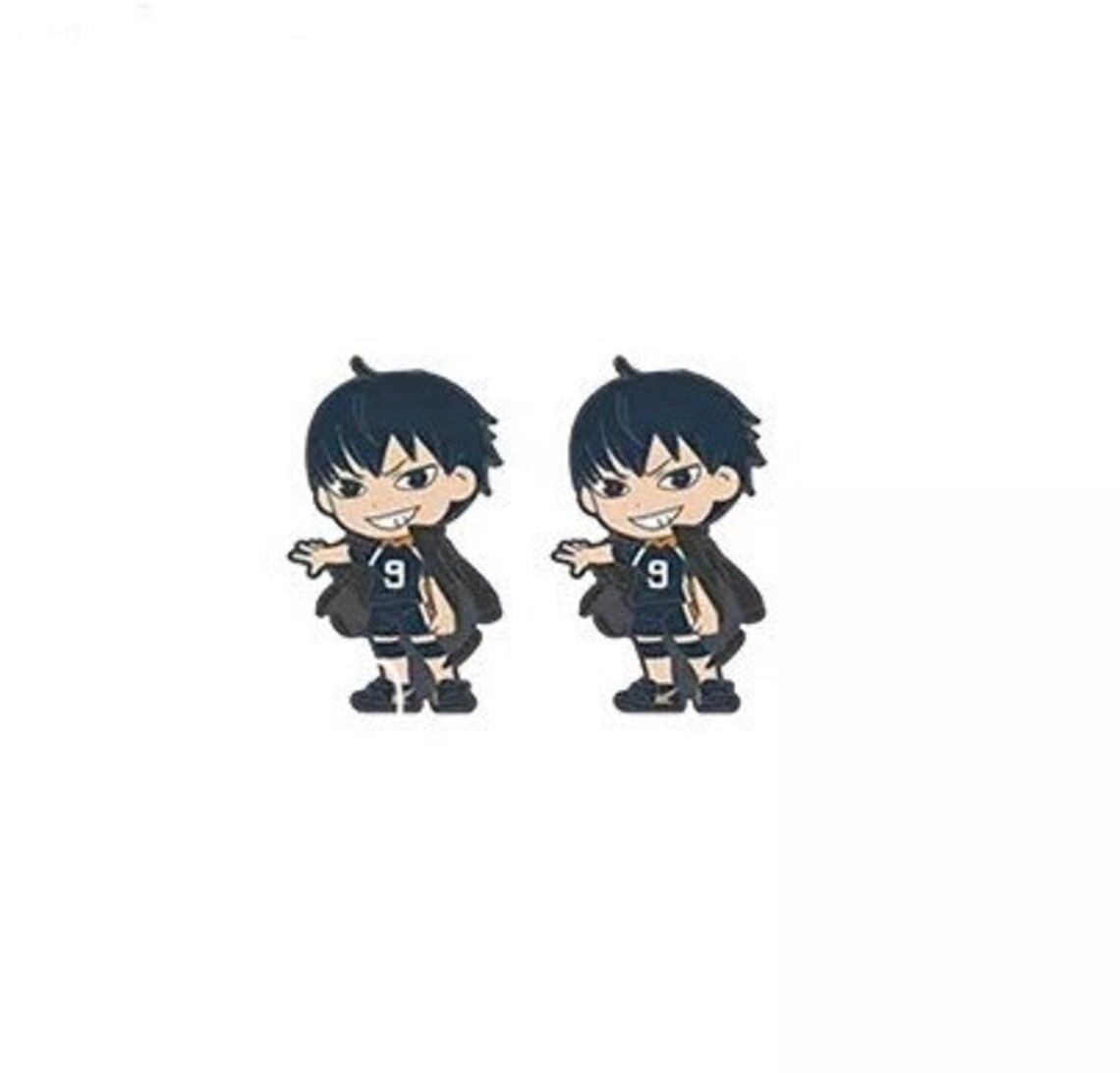 Haikyuu Earrings Anime Inspired Haikyuu Stud Earrings Gift Etsy