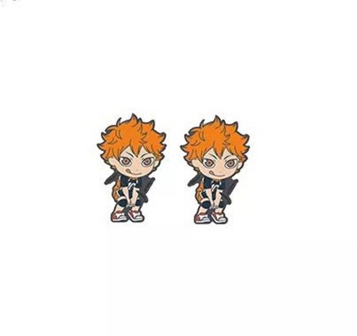 Haikyuu Earrings Anime Inspired Haikyuu Stud Earrings Gift Etsy