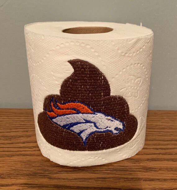 Crappy Denver Broncos Embroidered Toilet Paper Etsy