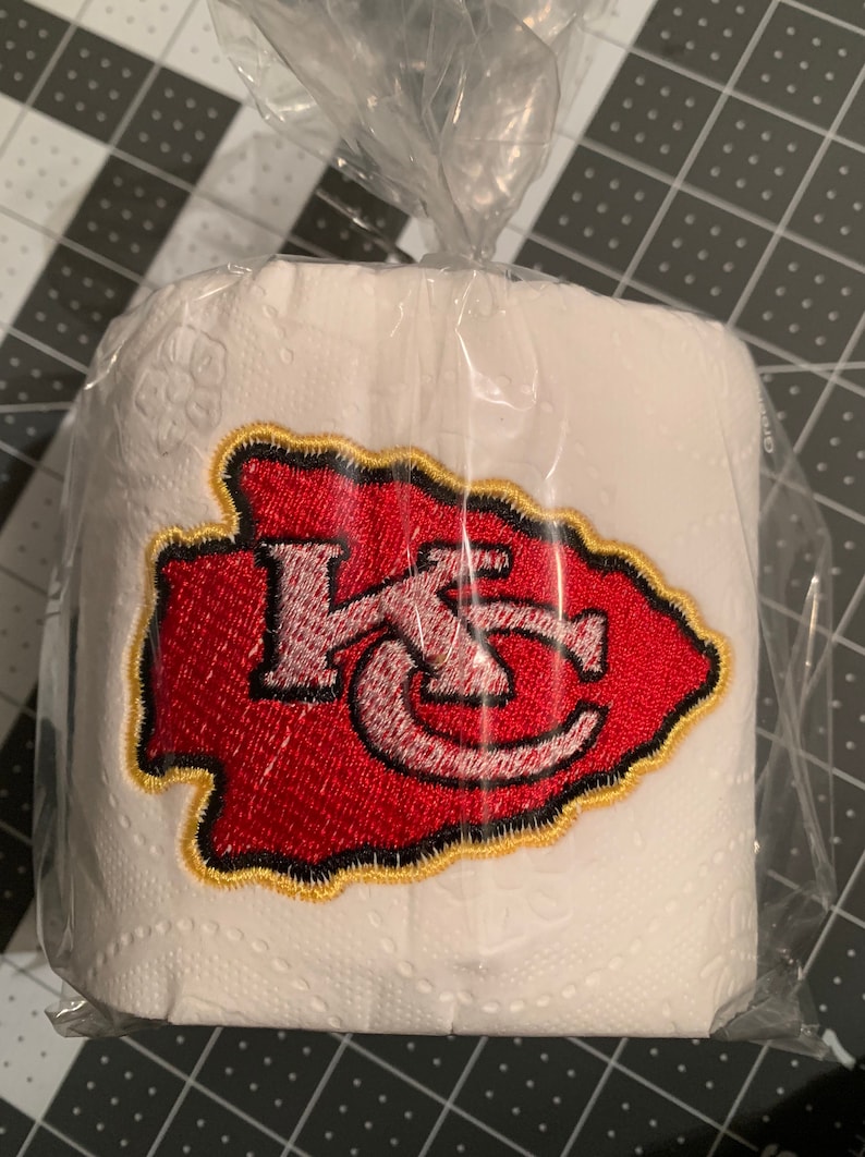 Kansas City Chiefs Embroidered Toilet Paper