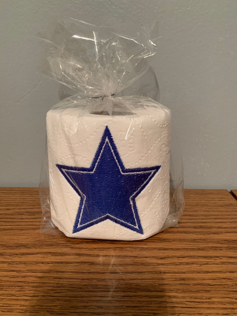 Dallas Cowboys Embroidered Toilet Paper Etsy