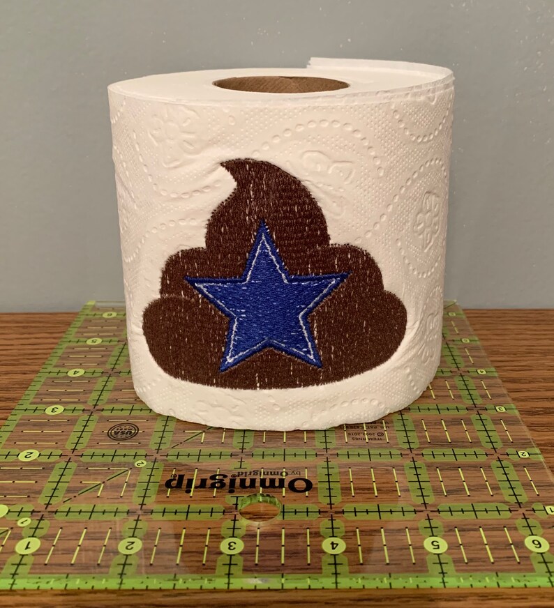 Crappy Dallas Cowboys Embroidered Toilet Paper Etsy