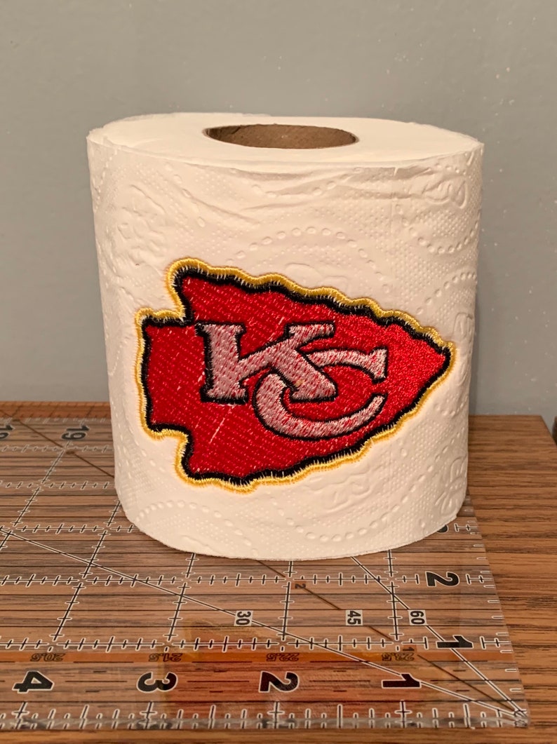 Kansas City Chiefs Embroidered Toilet Paper