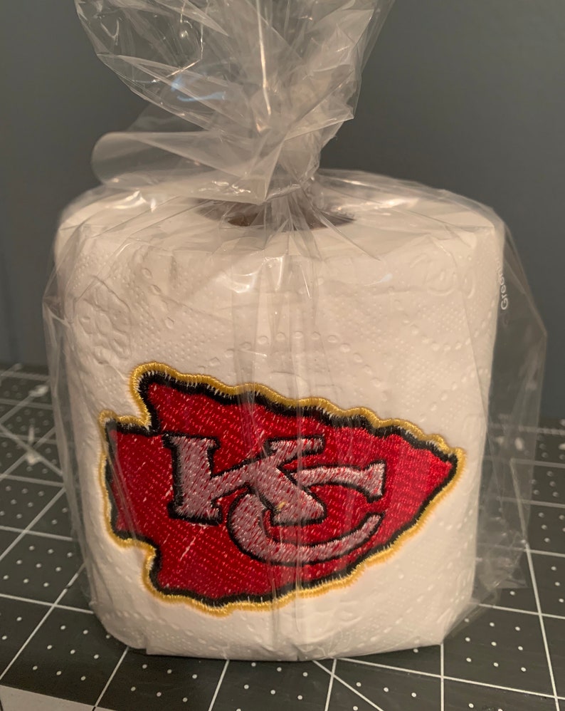 Kansas City Chiefs Embroidered Toilet Paper