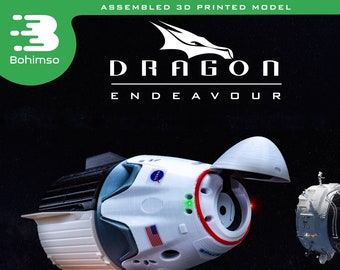 DRAGON 2 Endeavour | Plastic Model  | SpaceX | NASA | Capsule | Spacecraft | 3D Print