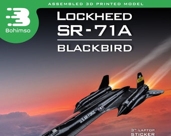 Lockheed SR-71A Blackbird | Aircraft | NASA | Spyplane | High-altitude reconnaissance aircraft | Plastic Display Model | 3D Print