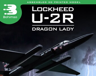 Lockheed U-2R | Aircraft | Spyplane | High-altitude reconnaissance aircraft | Plastic Display Model | 3D Print