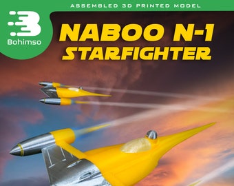 NABOO N-1 Starfighter | Star Wars | The Phantom Menace  | Attack of the Clones | Mandalorian Ship | Plastic Display Model