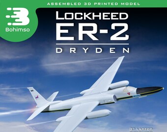 Lockheed ER-2/U-2R | NASA | Aircraft | Spyplane | High-altitude reconnaissance aircraft | Plastic Display Model | 3D Print