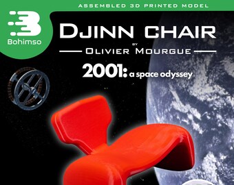 Djinn Chair | 2001 a Space Odyssey | Space Station Chair model | Plastic model | Film prop | Movie prop | Rocket | Spacecraft | 3D Print