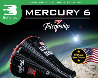 MERCURY MA-6 | Friendship 7 Capsule | 11 inch Plastic model  | Rocket | Spacecraft | 3D Print