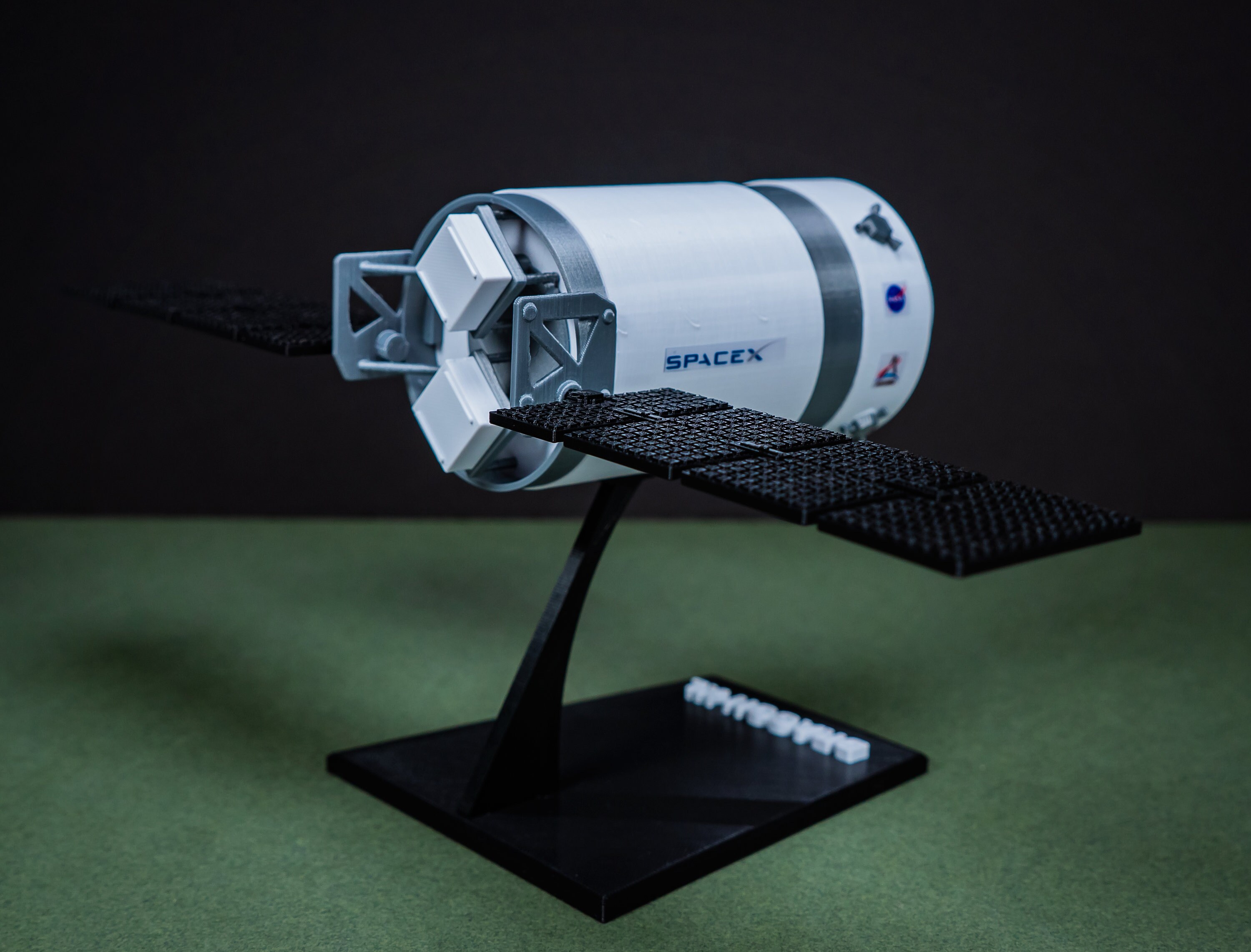 DRAGON XL Plastic model Capsule SpaceX Spacecraft 3D Etsy