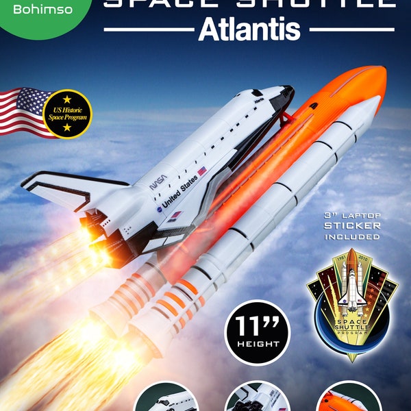 Space shuttle atlantis | plastic model  | rocket | spacecraft | 3d print