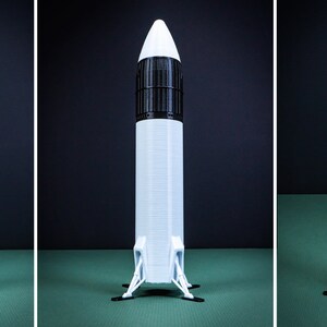 STARSHIP HLS Human Landing System Plastic model Rocket SpaceX Spacecraft 3D Print image 5