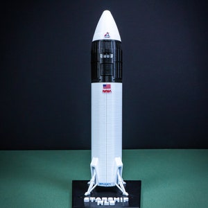 STARSHIP HLS Human Landing System Plastic model Rocket SpaceX Spacecraft 3D Print image 3