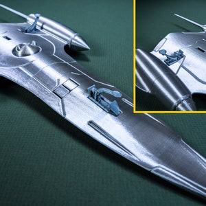 NUBIAN J-type 327 Royal Starship Star Wars Plastic Display Model 3D Print image 8