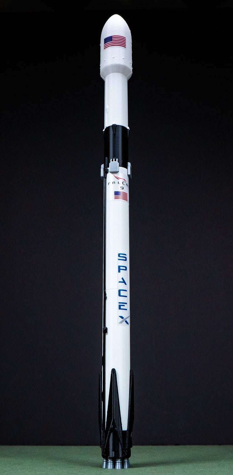 FALCON 9 Block 5 Plastic model Rocket SpaceX NASA Etsy