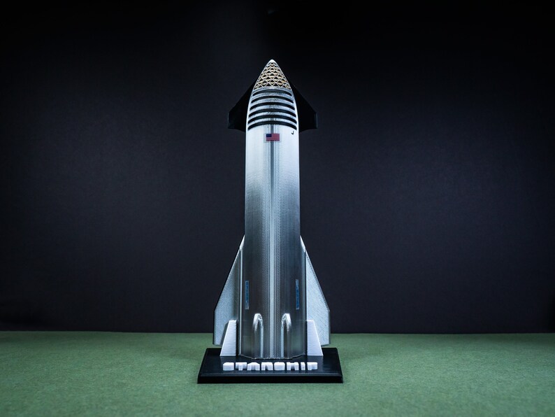 Planned fully reusable launch system by spacex. STARSHIP Spaceship Plastic model rocket SpaceX | Etsy