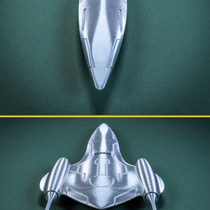 NUBIAN J-type 327 Royal Starship Star Wars Plastic Display Model 3D Print image 6