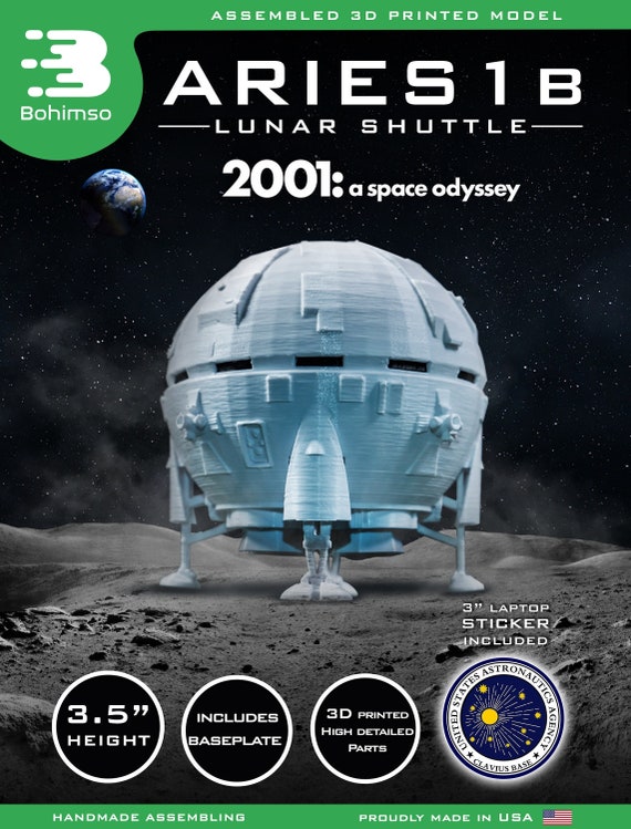 ARIES 1B Lunar Schuttle 2001 a Space Odyssey Plastic Model Moon ...