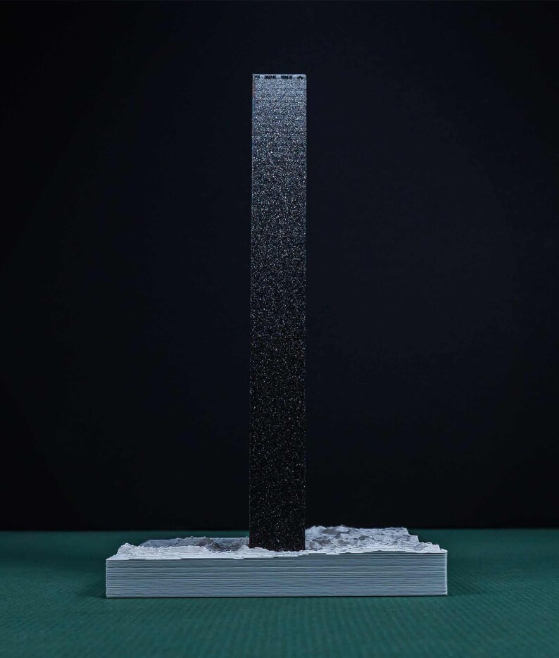 MONOLITH 2001 a space odyssey Plastic diorama Monolith 3D Print image 4