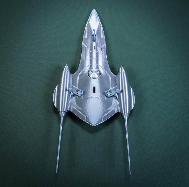 NUBIAN J-type 327 Royal Starship Star Wars Plastic Display Model 3D Print image 7