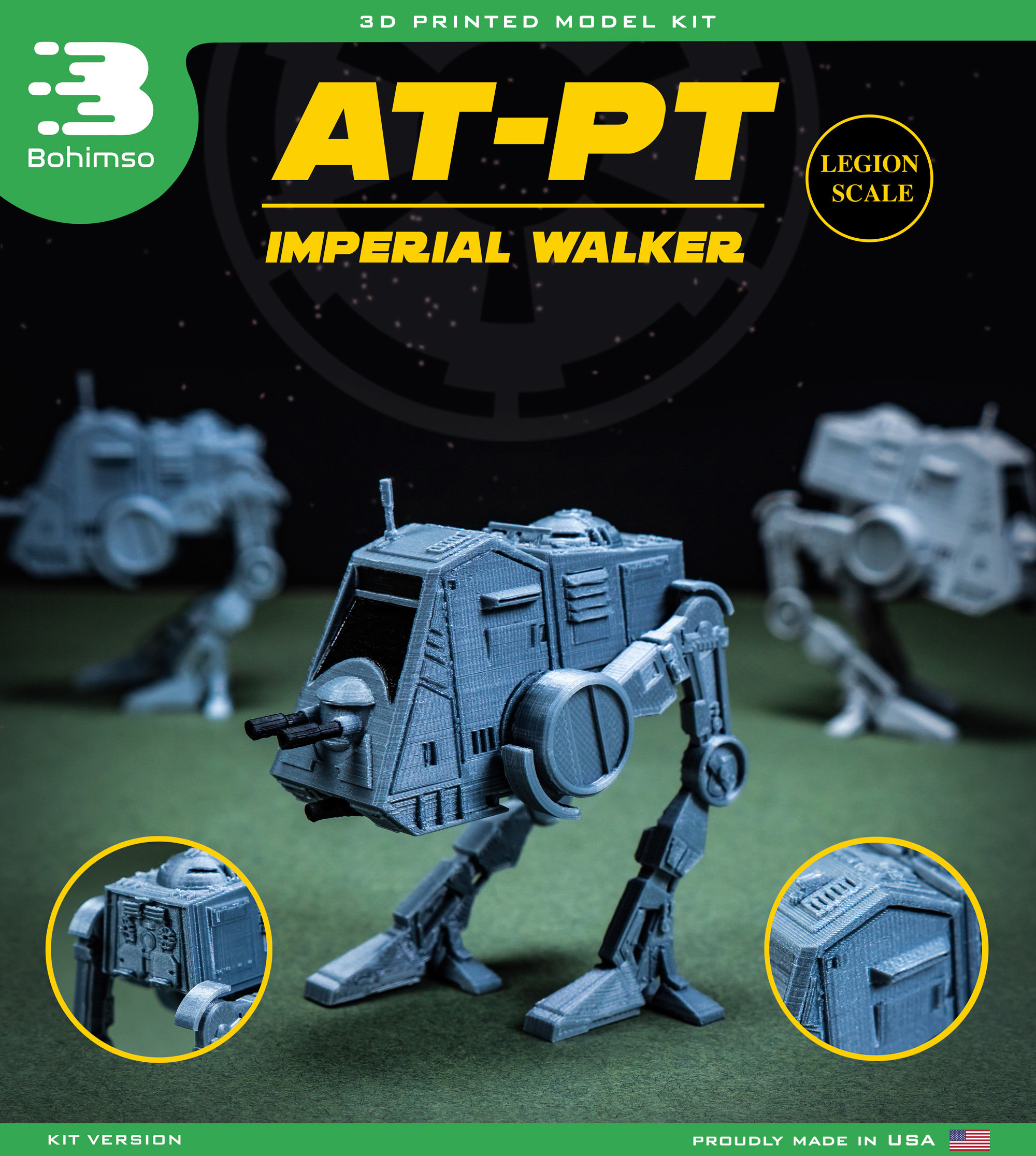 AT PT Walker Kit Legion Star Wars RPG Unpainted Role Playing Etsy