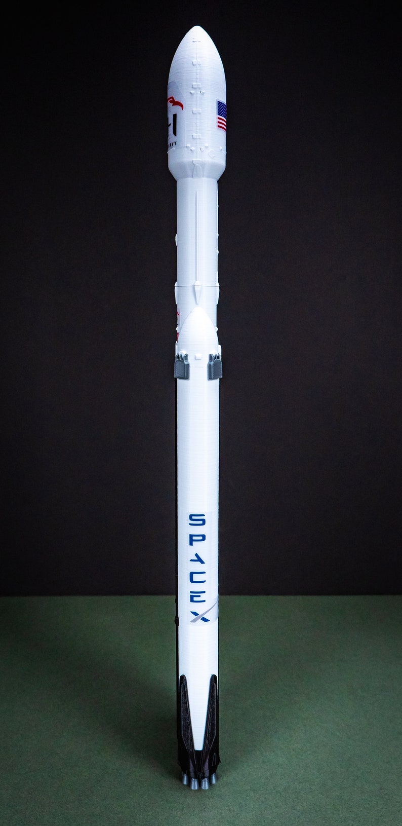 FALCON HEAVY Plastic Model Rocket Spacex NASA Scale Etsy